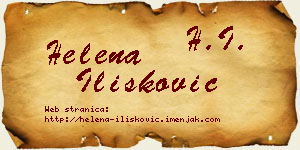 Helena Ilišković vizit kartica